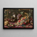 Scimmie vicino a una cesta di frutta - Frans Snyders — quadro incorniciato alla parete