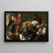 Natura morta con cacciatore - Frans Snyders — quadro incorniciato alla parete
