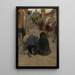 Arrivo della processione - Frans Van Leemputten — quadro incorniciato alla parete
