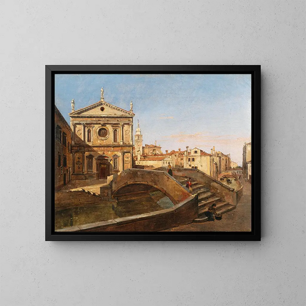 Chiesa di San Sebastiano a Venezia - Frans Vervloet — quadro incorniciato alla parete