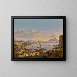 Frans Vervloet - View Of Naples With The Lighthouse Vesuvius Beyond.webp