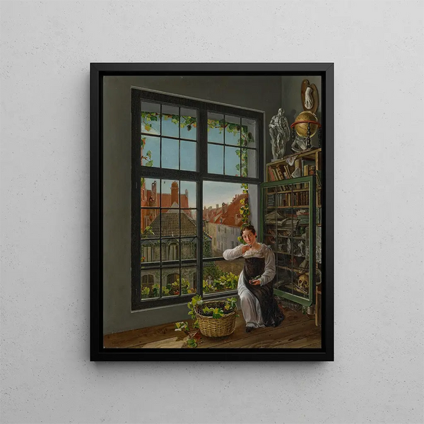 Frans Vervloet - Woman at a window Mechelen 1816.webp