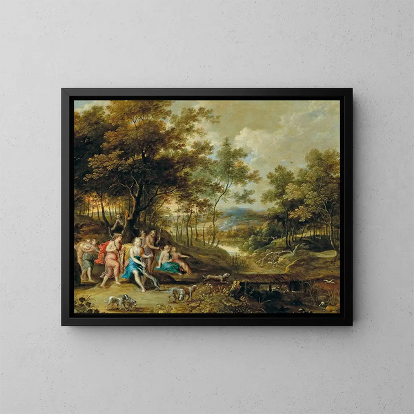 La déesse Diane chassant - Frans Wouters — quadro incorniciato alla parete
