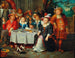 Una compagnia elegante a tavola - Frans Xaver Hendrick Verbeeck — vista dell’opera