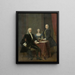 Gruppo familiare in un interno - Frans van der Mijn — quadro incorniciato alla parete