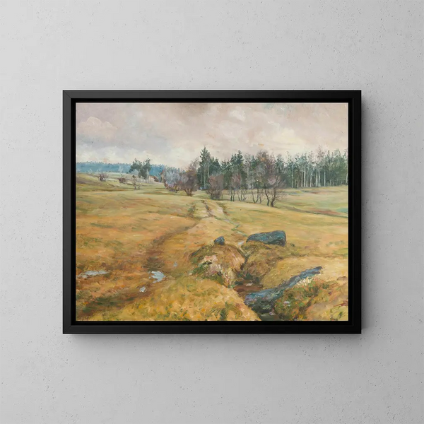 Un inverno umido - František Kaván — quadro incorniciato alla parete