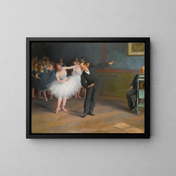 L'école de danse de Prague - František Dvořák — quadro incorniciato alla parete