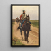 Due dragoni della guardia - Frants Henningsen — quadro incorniciato alla parete
