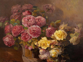 Franz Arthur Bischoff - Red and Yellow Roses.webp