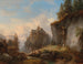 Un paesaggio di montagna con una cappella e un oratorio - Franz Barbarini — vista dell’opera