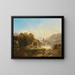 Vista su Saint-Wolfgang sul lago Wolfgang - Franz Barbarini — quadro incorniciato alla parete