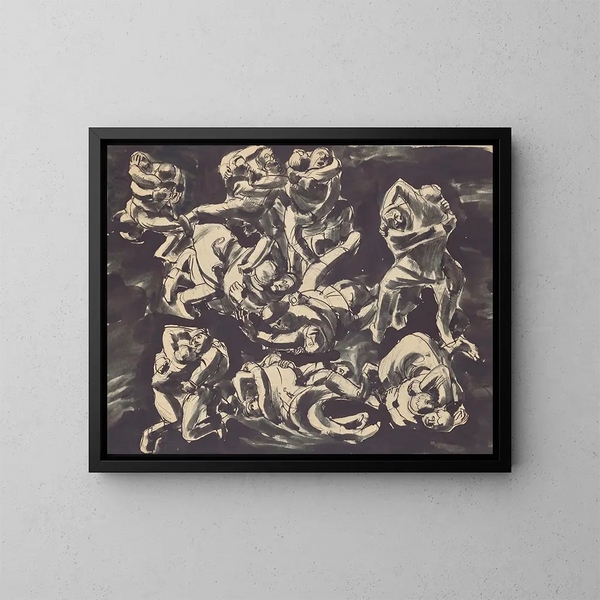 Contadini in lotta - Franz Barwig l'Ancien — quadro incorniciato alla parete