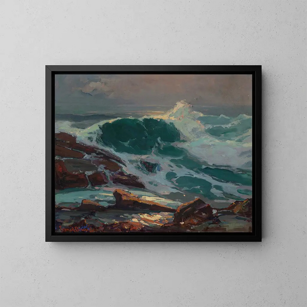 La Vague - Franz Bischoff — quadro incorniciato alla parete