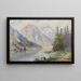 Lago di montagna - Franz Demel — quadro incorniciato alla parete