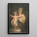 Vierge Marie tenant l'Enfant Jésus - Franz Doubek — quadro incorniciato alla parete