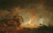 Incendio notturno - Franz Edmund Weirotter — vista dell’opera