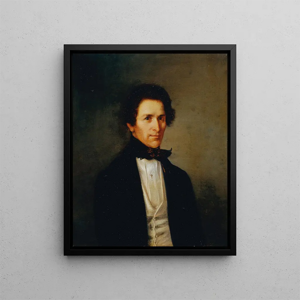 Ritratto maschile - Franz Eybl — quadro incorniciato alla parete