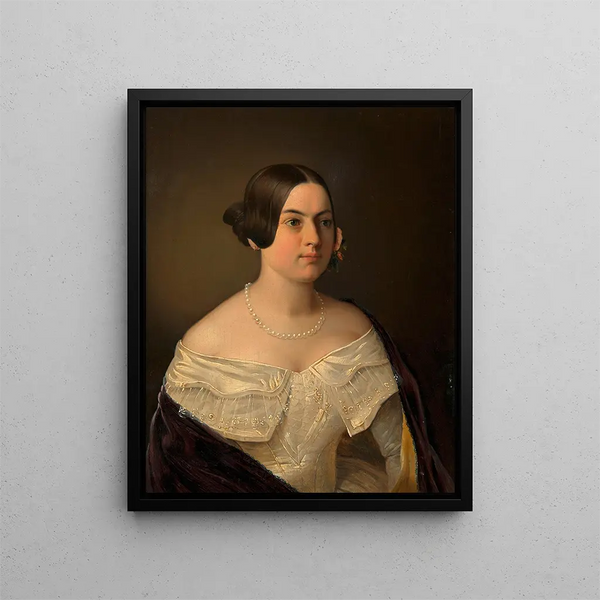 Mathilde Rebracha con Frgantner - Franz Eybl — quadro incorniciato alla parete