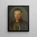 Ritratto di un contadino - Franz Gasser — quadro incorniciato alla parete