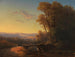 Paesaggio del sud della Germania al crepuscolo - Franz Graf von Pocci — vista dell’opera