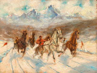 Franz HienlMerre - Harness Racing in Winter.webp