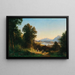 Vista di Salisburgo da Bergheim vicino a Plain - Franz Hinterholzer — quadro incorniciato alla parete