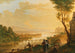 Paesaggio fluviale al tramonto - Franz Hochecker — vista dell’opera