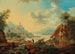 Paesaggio fluviale renano con contadini - Franz Hochecker — vista dell’opera