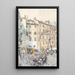Cour viennoise avec tonneaux de bière - Franz Hohenberger — quadro incorniciato alla parete
