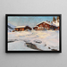 Paesaggio invernale vicino a Davos - Franz Holper — quadro incorniciato alla parete