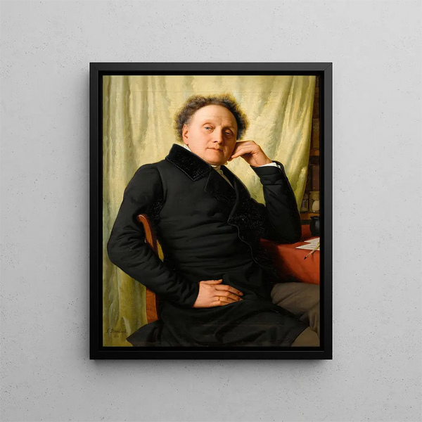 Ritratto di Franz Xaver Soist - Franz Ittenbach — quadro incorniciato alla parete