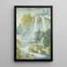 Pêcheur au pied d'une chute d'eau - Franz Kaisermann — quadro incorniciato alla parete