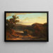 Vista sul Lago di Nemi - Franz Knebel — quadro incorniciato alla parete