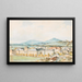 Vista di Salisburgo, fiume Salzach in primo piano con il vecchio ospedale Saint-Jean, la chiesa di Saint-Jean e Mlleggertor - Franz Kulstrunk — quadro incorniciato alla parete