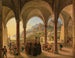 Vista di Amalfi dal portale della cattedrale - Franz Ludwig Catel — vista dell’opera