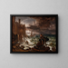 Scène nocturne della fine di René - Franz Ludwig Catel — quadro incorniciato alla parete