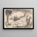 Paesaggio esotico astratto - Franz Marc — quadro incorniciato alla parete