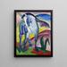 Cavallo blu I - Franz Marc — quadro incorniciato alla parete