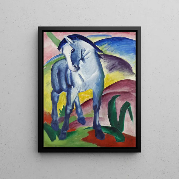 Cavallo blu I - Franz Marc — quadro incorniciato alla parete
