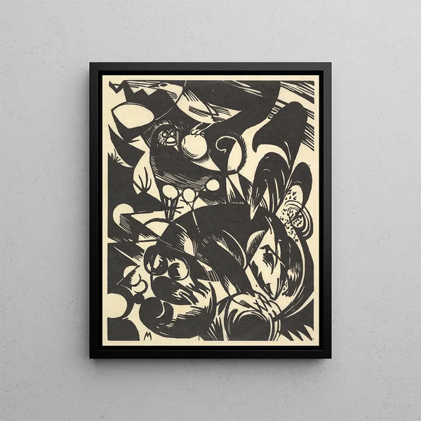 Creazione I - Franz Marc — quadro incorniciato alla parete