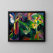 Cervo nel giardino del monastero - Franz Marc — quadro incorniciato alla parete
