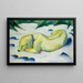 Cane sdraiato nella neve - Franz Marc — quadro incorniciato alla parete