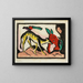 Animale favoloso - Franz Marc — quadro incorniciato alla parete