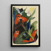 Quattro volpi - Franz Marc — quadro incorniciato alla parete