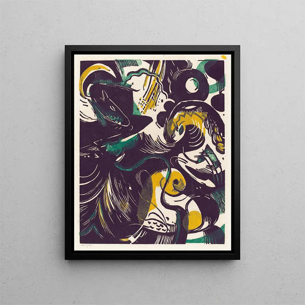 Genèse II Storia della Creazione II - Franz Marc — quadro incorniciato alla parete