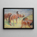 Cavalli al pascolo I - Franz Marc — quadro incorniciato alla parete