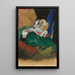 Cheval vert et blanc - Franz Marc — quadro incorniciato alla parete