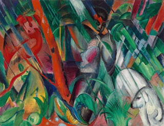Sotto la pioggia - Franz Marc — vista dell’opera