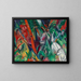 Sotto la pioggia - Franz Marc — quadro incorniciato alla parete