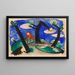 Paesaggio con un animale rosso - Franz Marc — quadro incorniciato alla parete